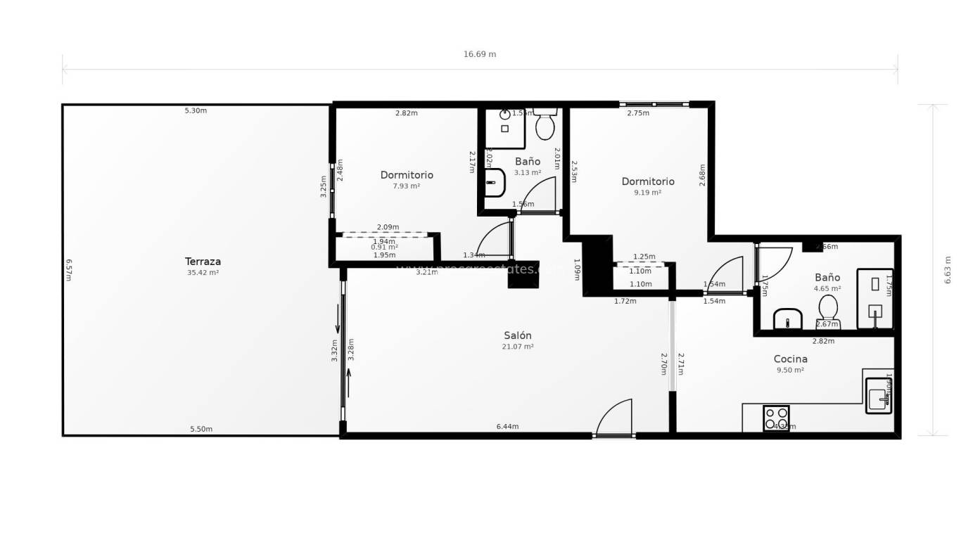 Langzeitmiete - Wohnung - Orihuela Costa - Villamartin