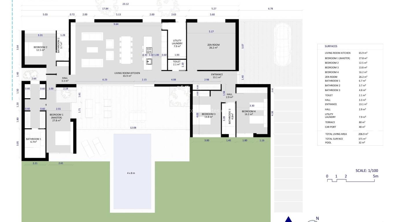 Neubau - Villa - Baños y Mendigo - Altaona Golf And Country Village