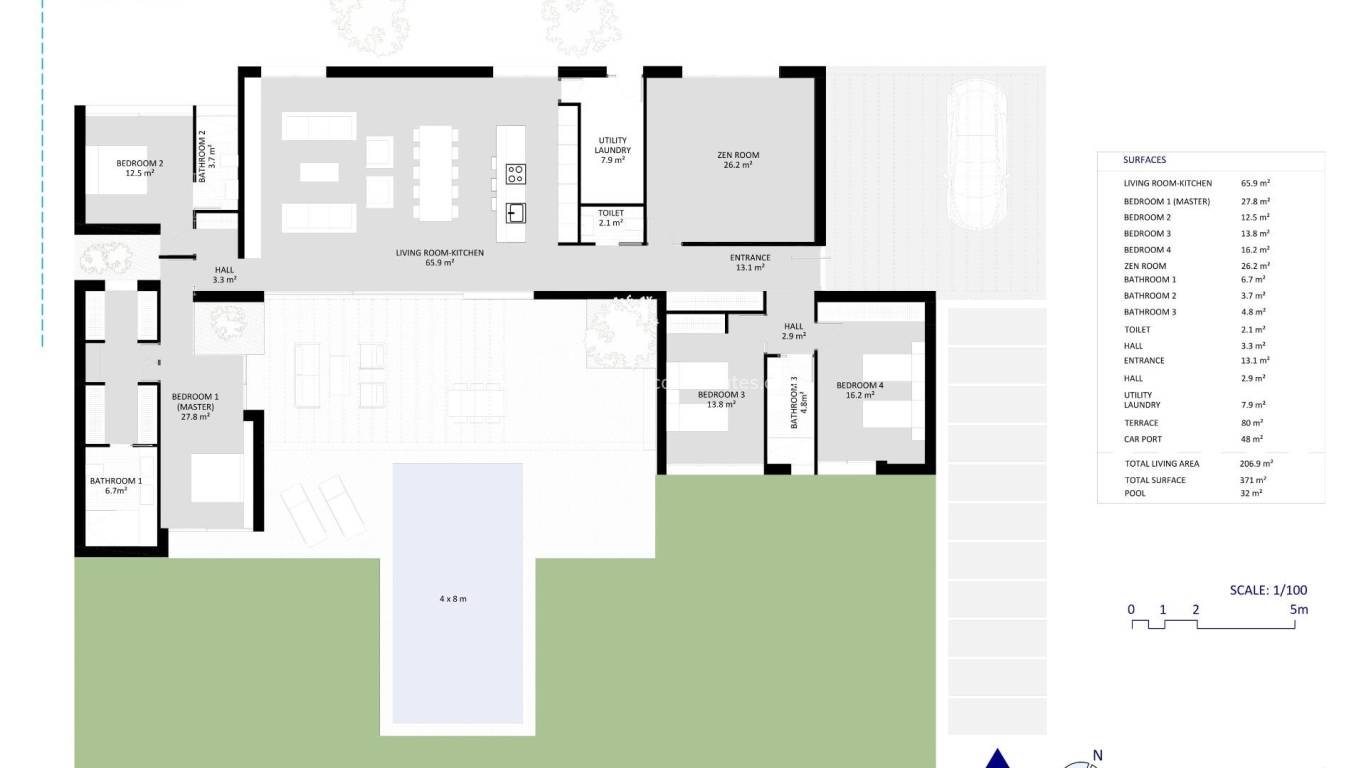 Neubau - Villa - Baños y Mendigo - Altaona Golf And Country Village