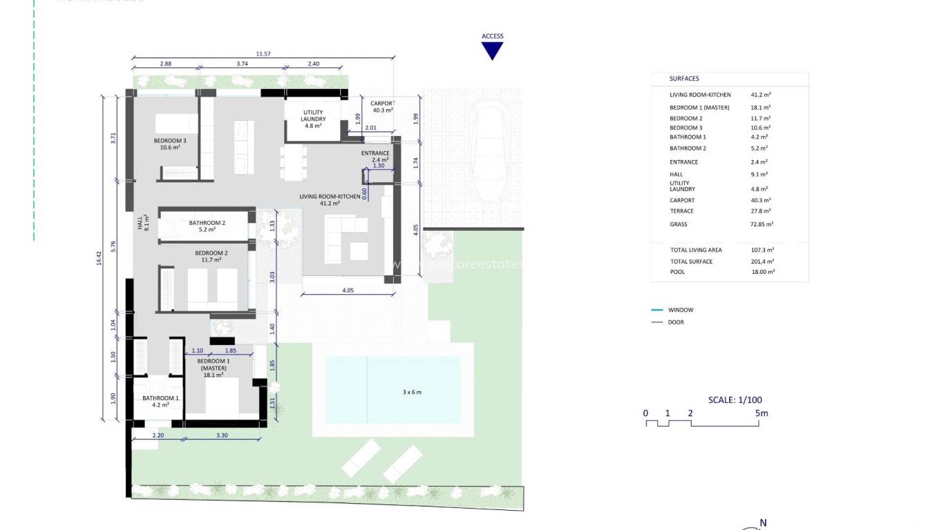 Neubau - Villa - Baños y Mendigo - Altaona Golf And Country Village