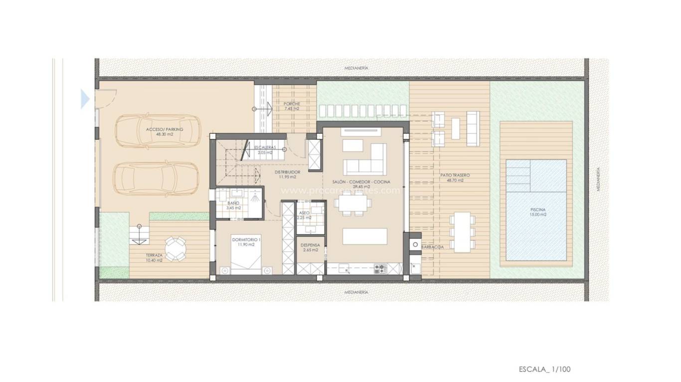 Neubau - Villa - San Juan de los Terreros - Las Mimosas