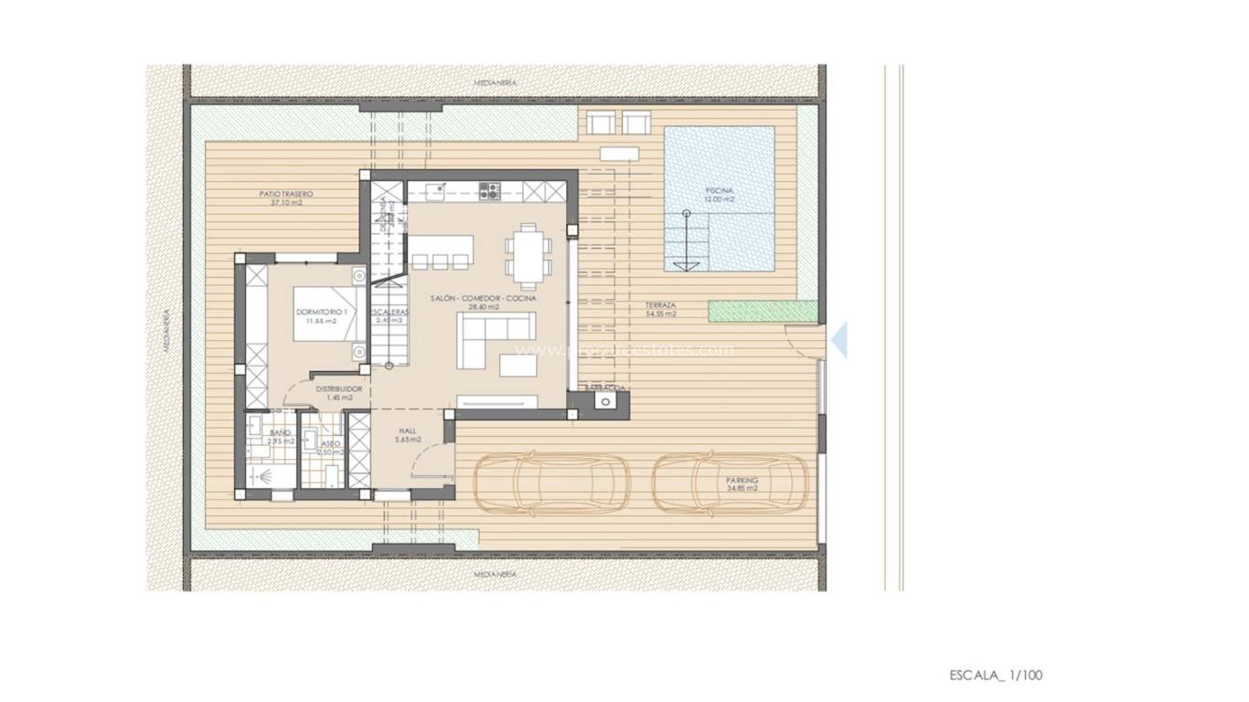 Neubau - Villa - San Juan de los Terreros - Las Mimosas