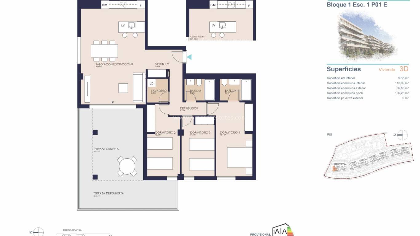 Neubau - Wohnung - Denia - Playa de La Almadraba