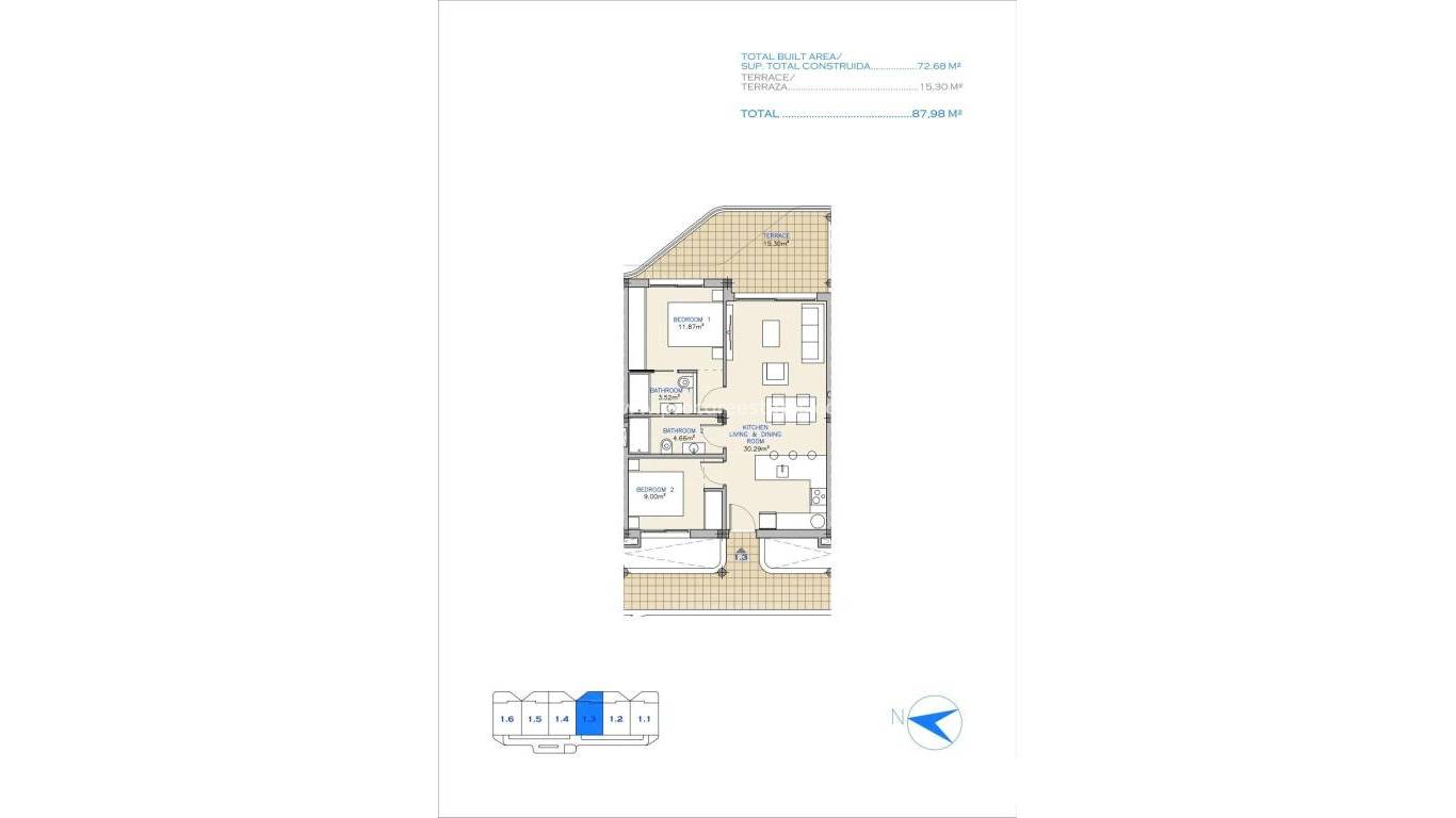 Neubau - Wohnung - Los Alcázares - Serena Golf