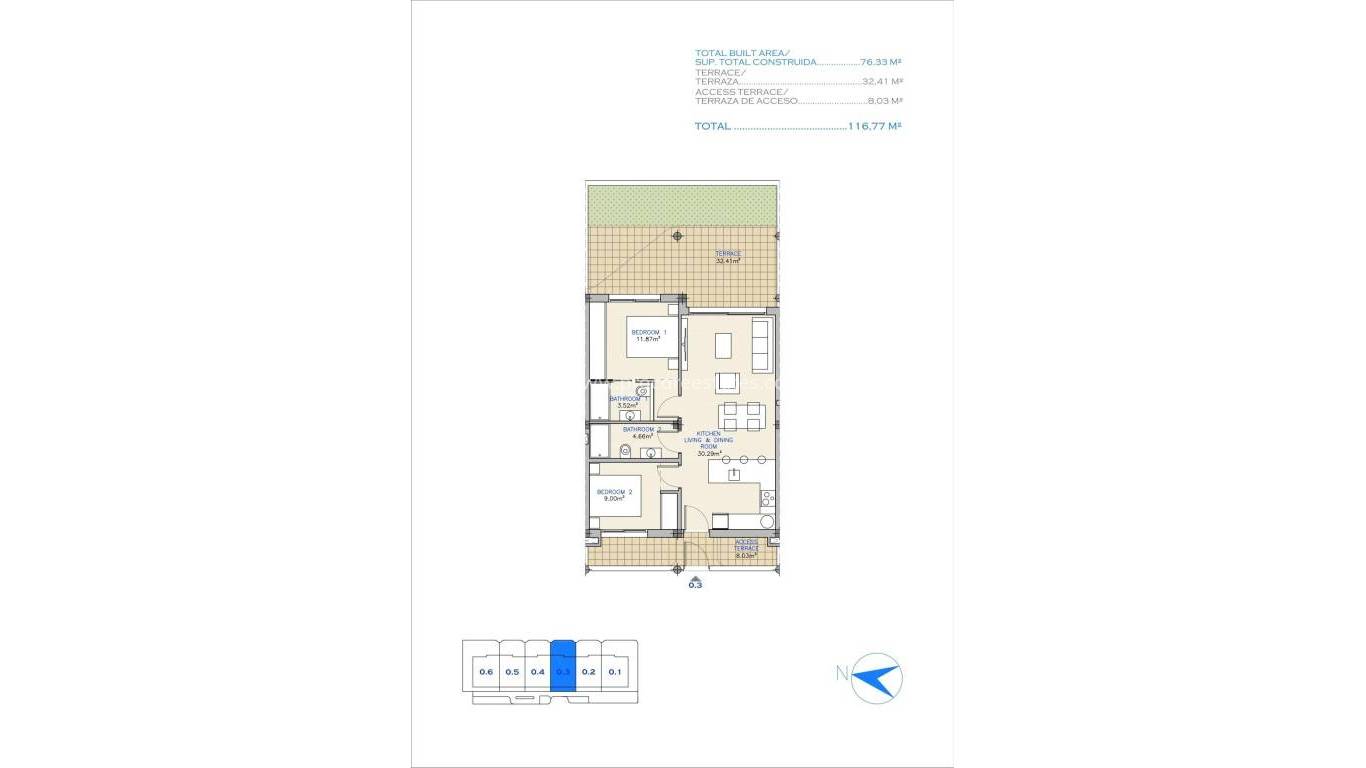 Neubau - Wohnung - Los Alcázares - Serena Golf