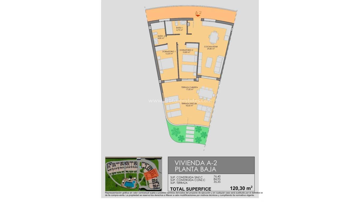 Neubau - Wohnung - Los Alcázares - Serena Golf