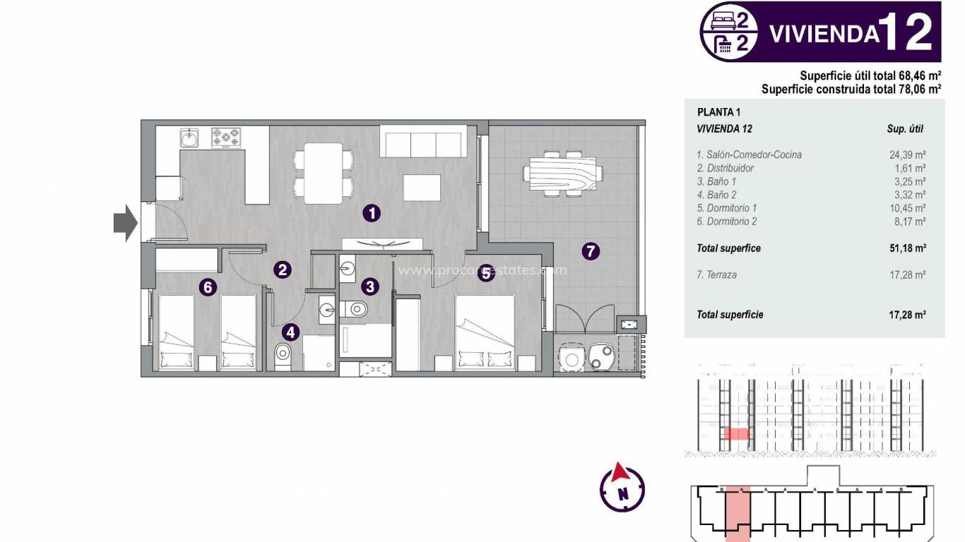 Neubau - Wohnung - Torrevieja - Cabo Cervera