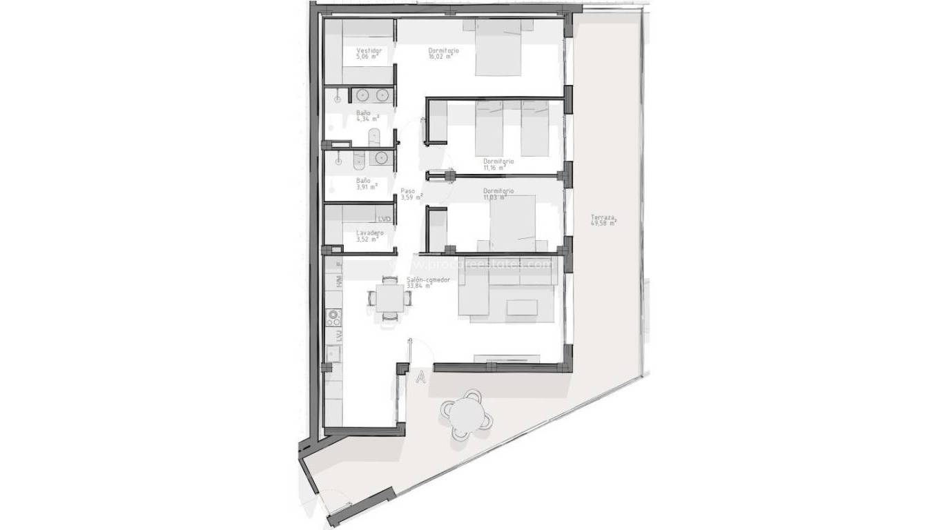 New Build - Apartment - Aguilas - Playa del Hornillo