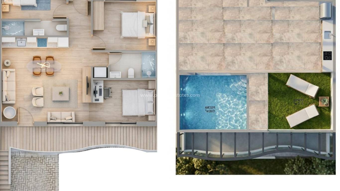 New Build - Apartment - Pilar de la Horadada - parques de Andromeda