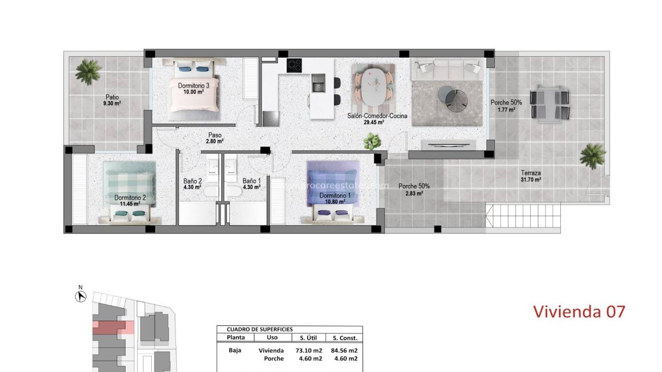 New Build - Apartment - Pilar de la Horadada - pueblo