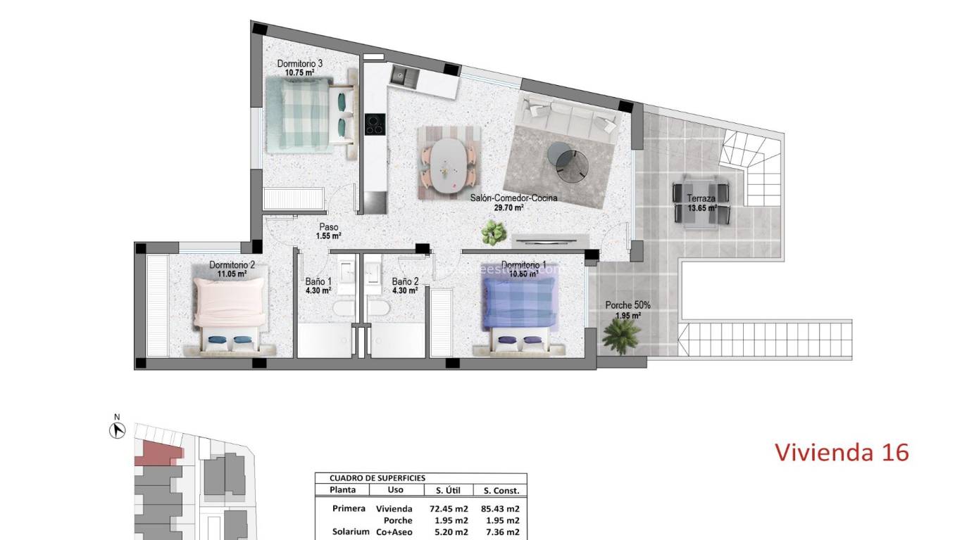 New Build - Apartment - Pilar de la Horadada - pueblo