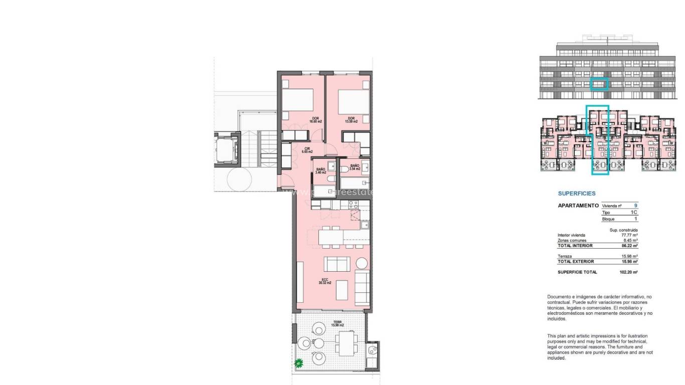 New Build - Apartment - Torre Pacheco - Santa Rosalia Lake And Life Resort