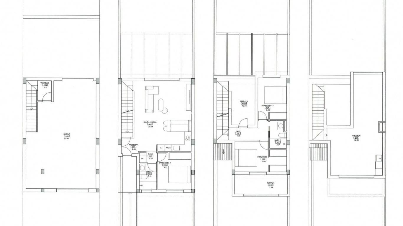 New Build - Town house - Los Alcázares - Serena Golf