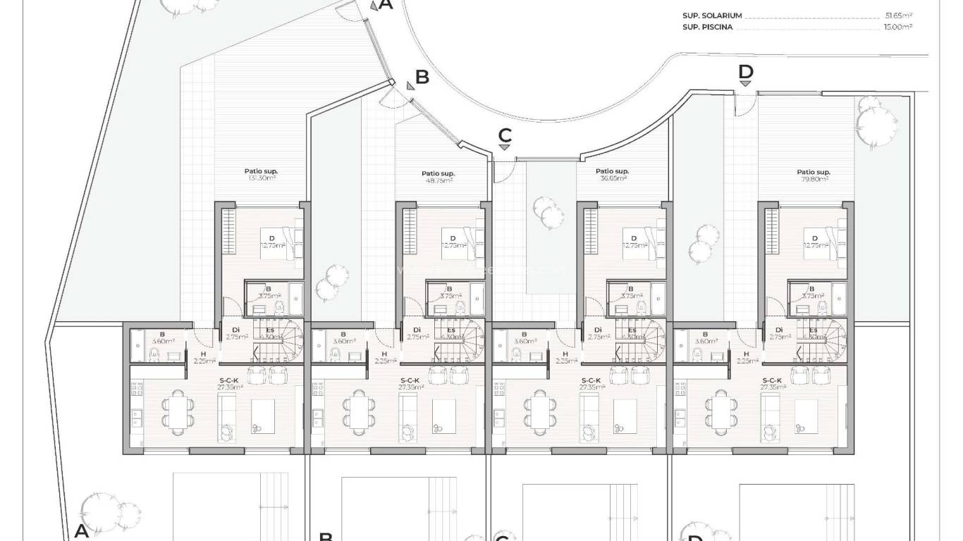 New Build - Town house - Mazarron - Country Club
