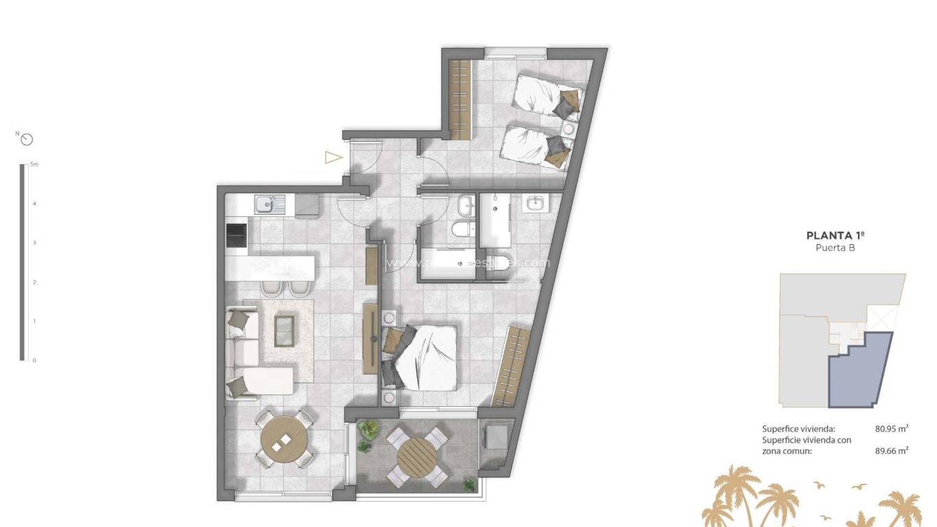 Nieuwbouw - Appartement - Guardamar del Segura - Guardamar Centrum