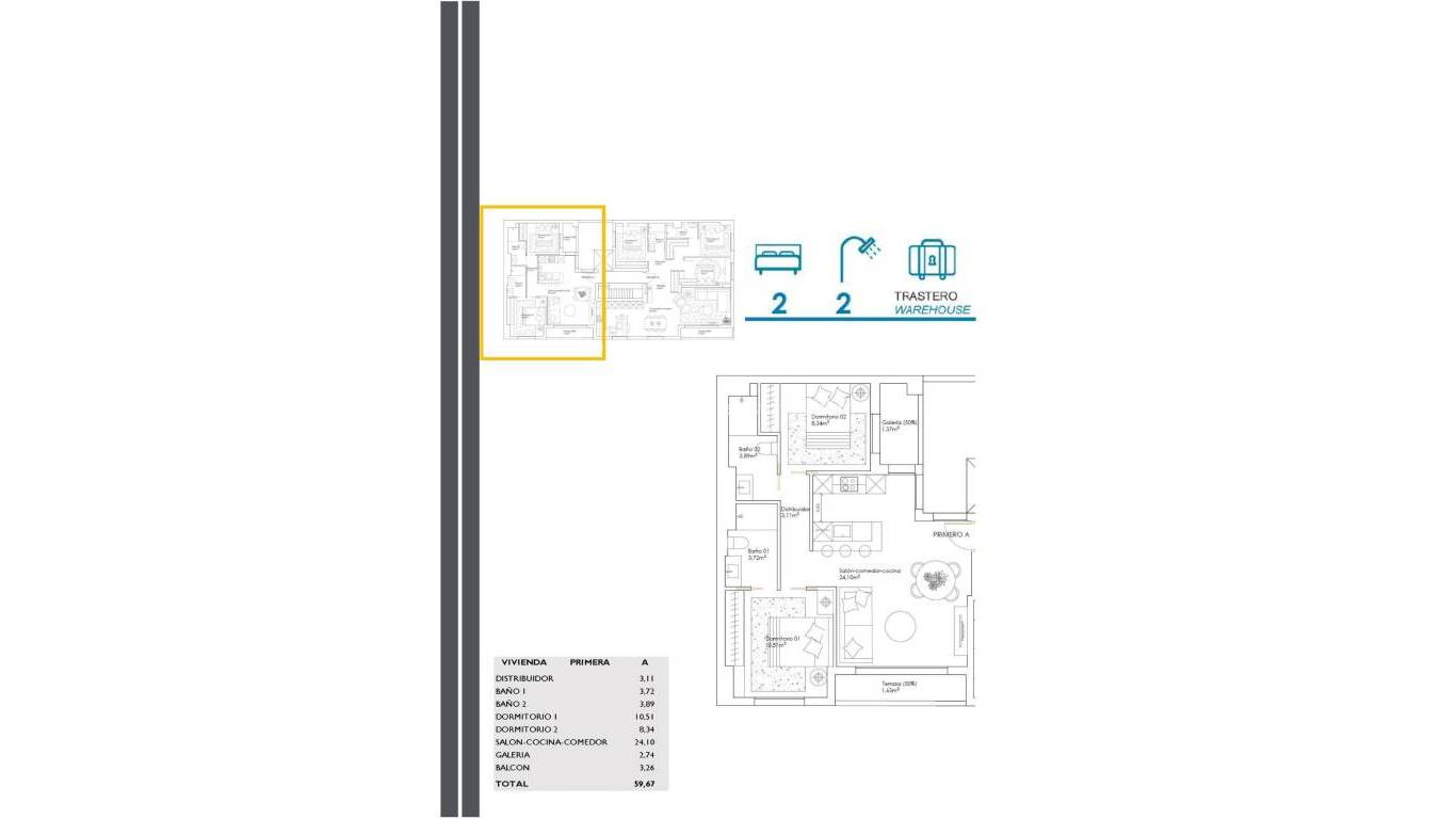 Nieuwbouw - Appartement - San Javier - Santiago de la Ribera