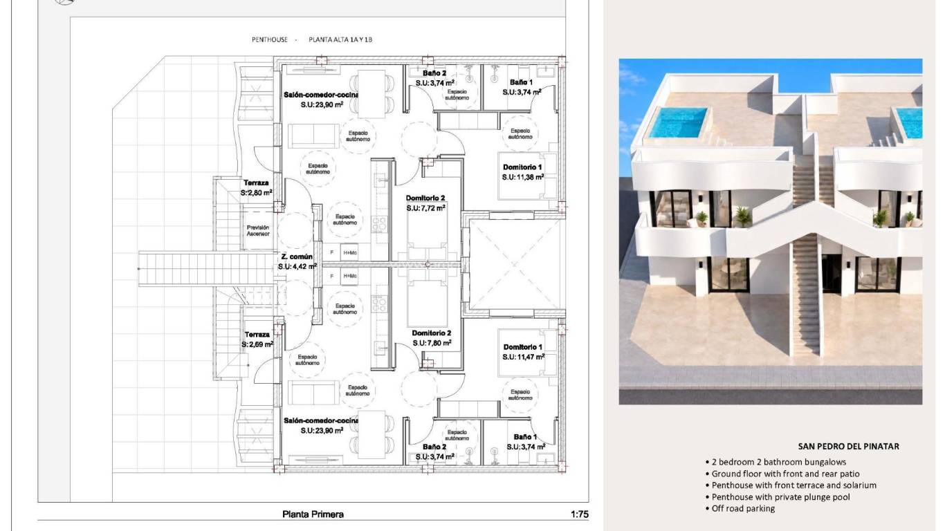 Nieuwbouw - Appartement - San Pedro del Pinatar - Los Peñascos
