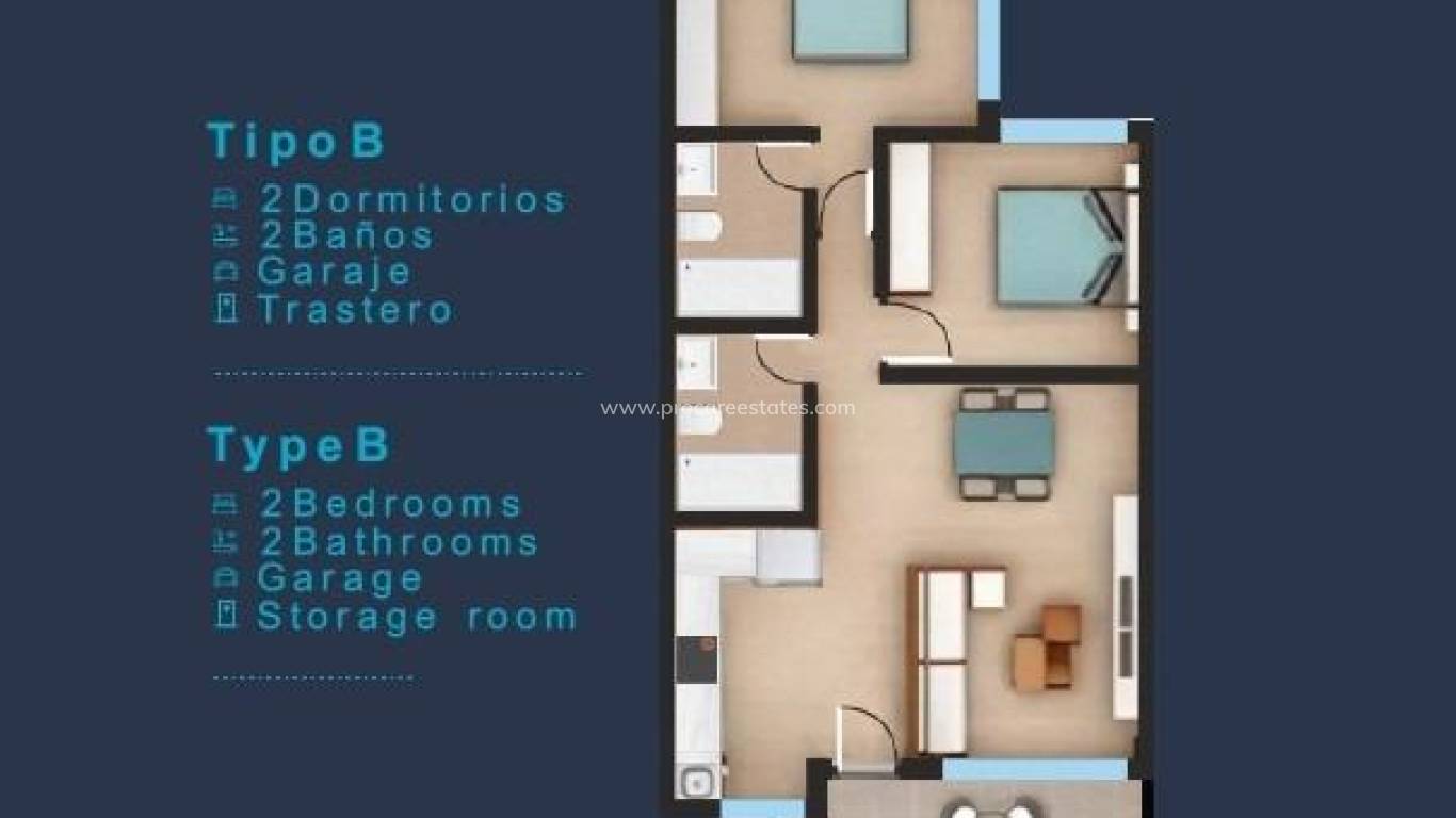 Nieuwbouw - Appartement - San Pedro del Pinatar - Los Pinos