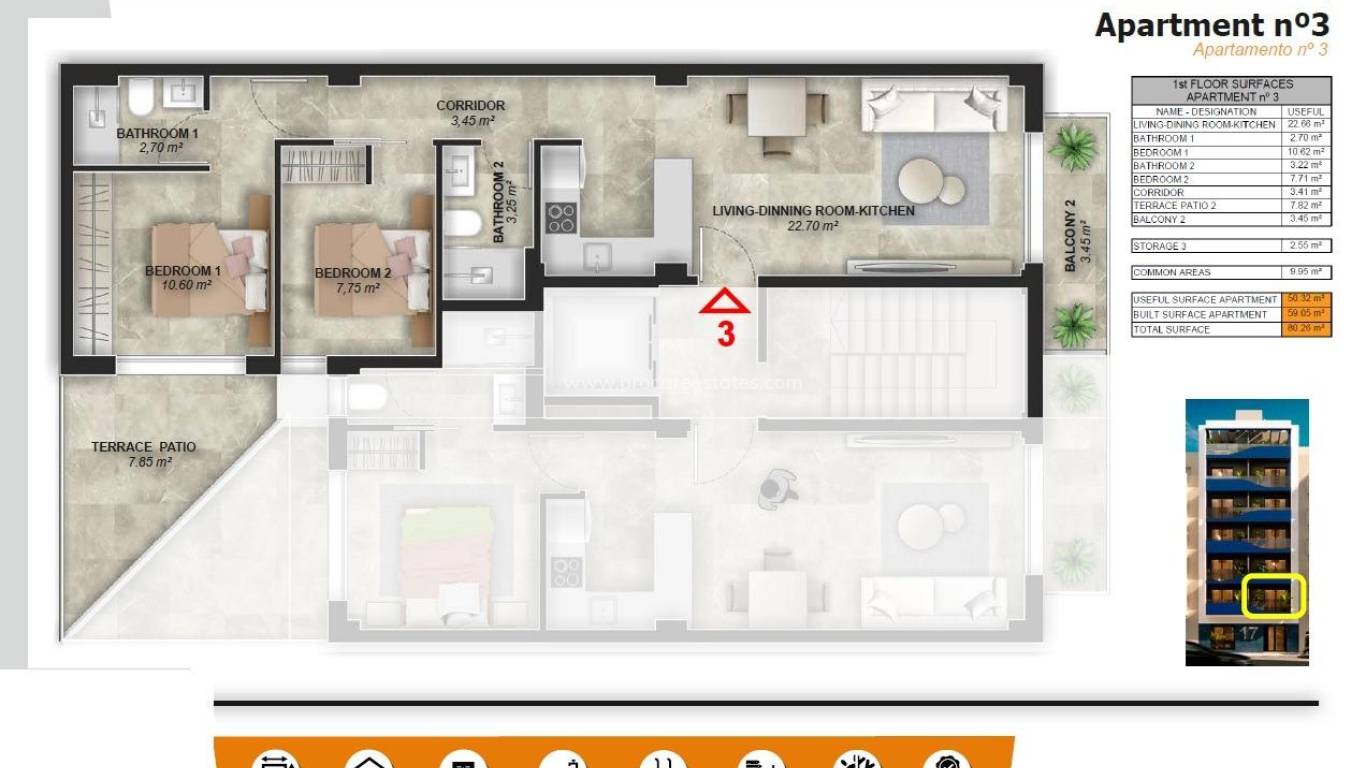 Nieuwbouw - Appartement - Torrevieja - Playa del Acequion