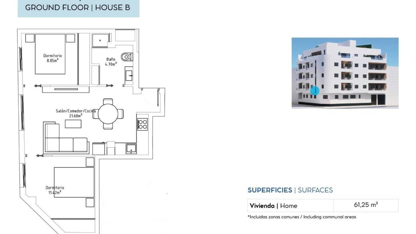 Nieuwbouw - Appartement - Torrevieja - pueblo