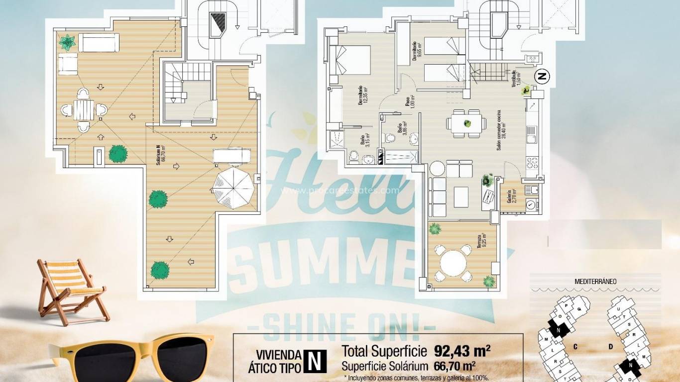 Nieuwbouw - Penthouse - La Manga del Mar Menor - LA MANGA