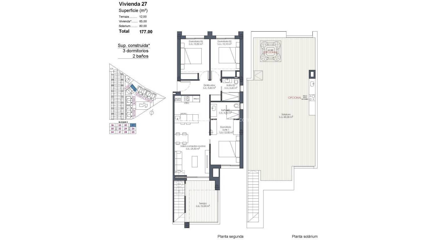 Nieuwbouw - Penthouse - Los Alcázares - Serena Golf