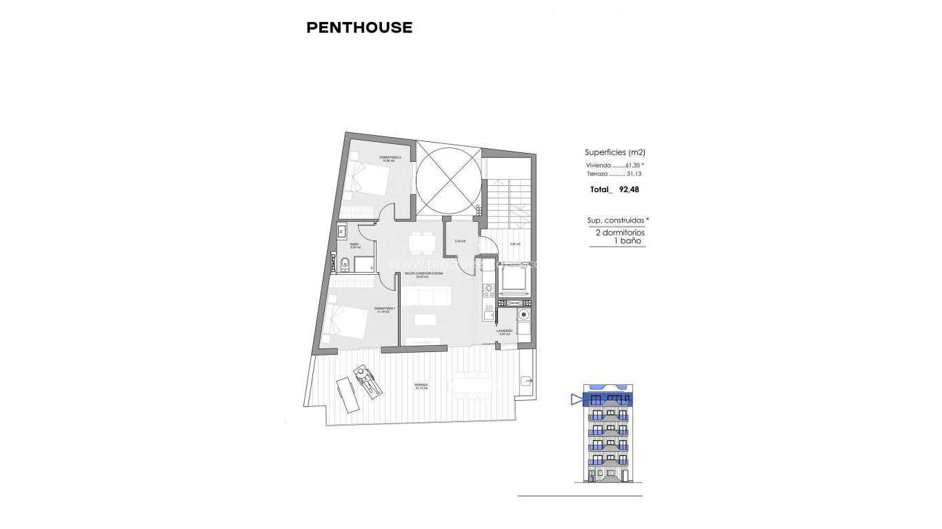 Nieuwbouw - Penthouse - Torrevieja - Playa Los Locos