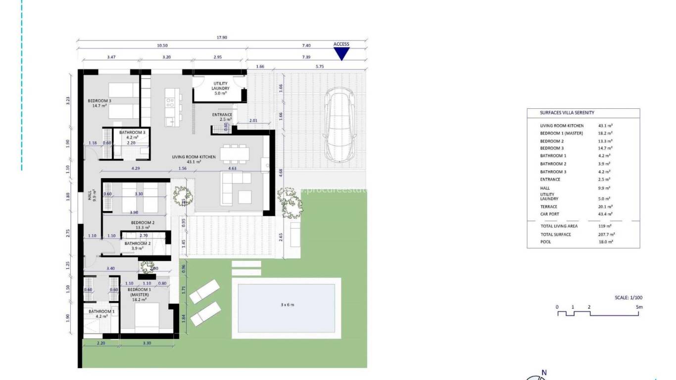 Nieuwbouw - Villa - Baños y Mendigo - Altaona Golf