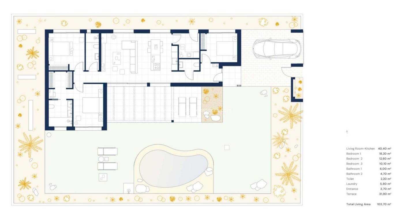 Nieuwbouw - Villa - Baños y Mendigo - Altaona Golf