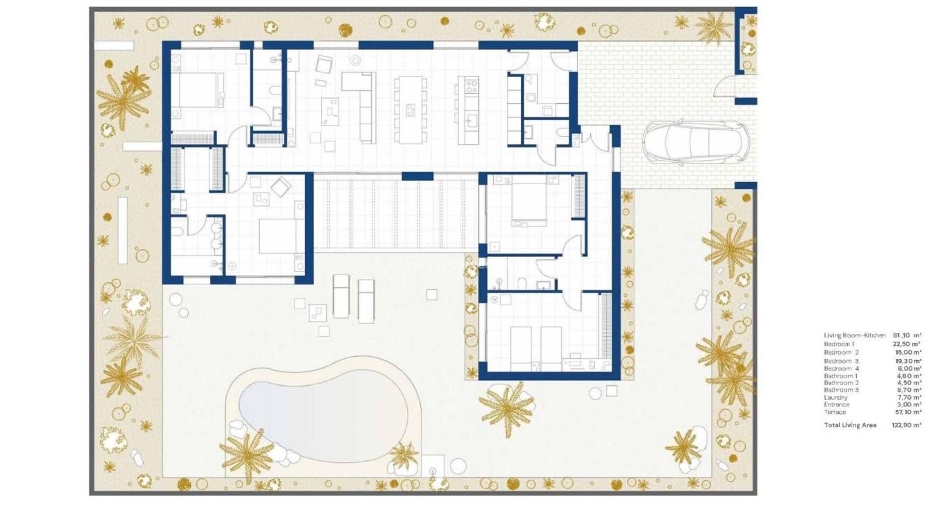 Nieuwbouw - Villa - Baños y Mendigo - Altaona Golf