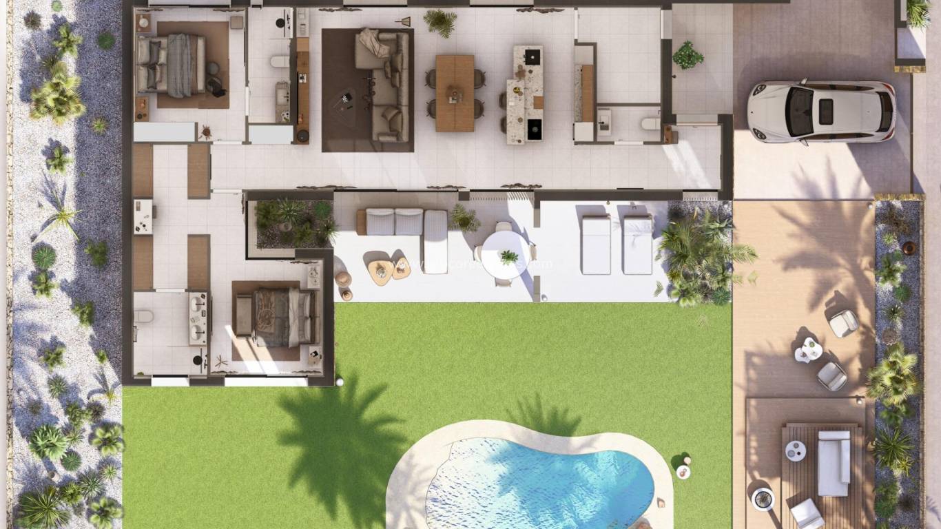 Nieuwbouw - Villa - Baños y Mendigo - Altaona Golf