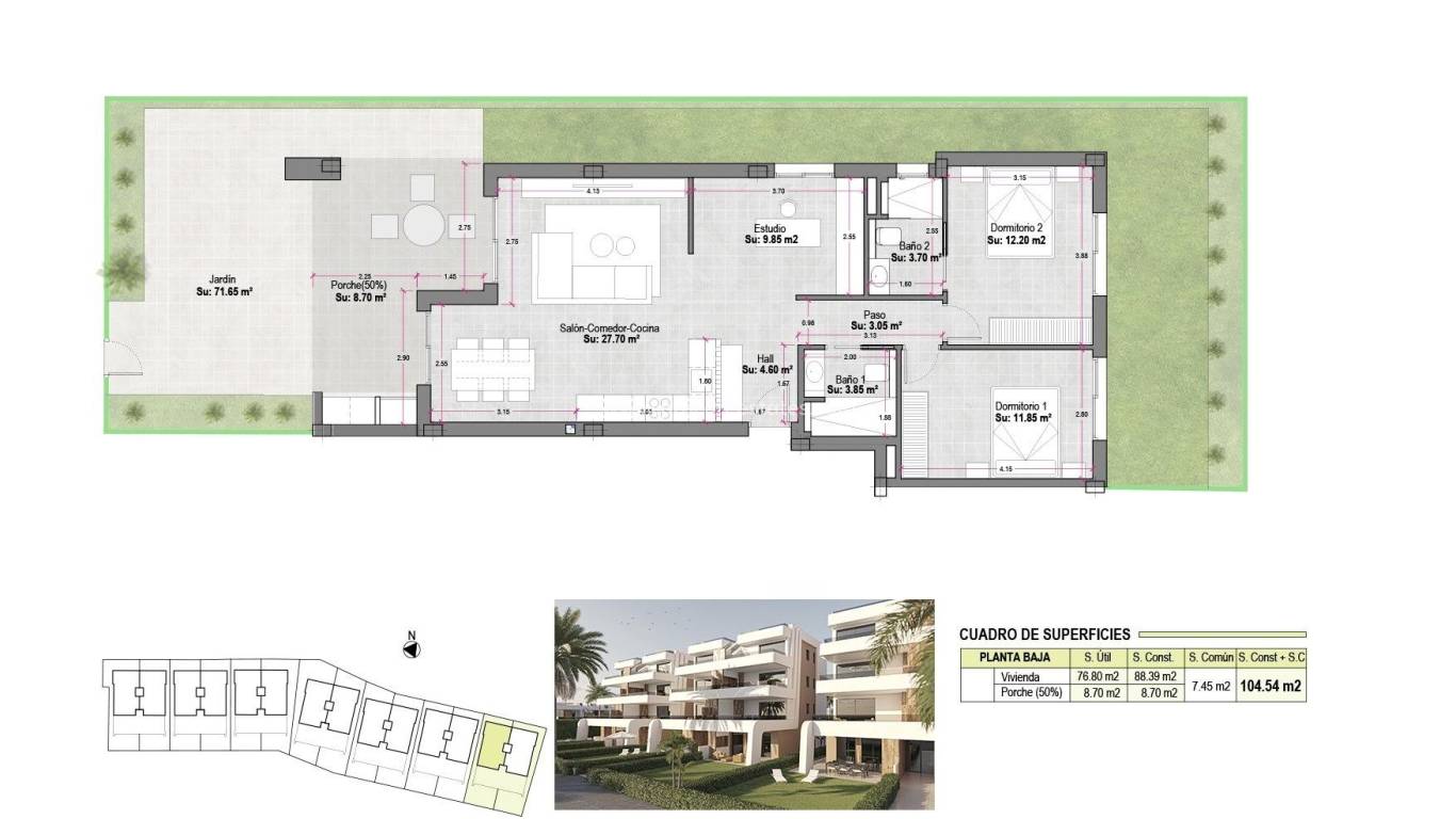 Nouvelle construction - Appartement - Alhama de Murcia - Condado de Alhama Golf Resort