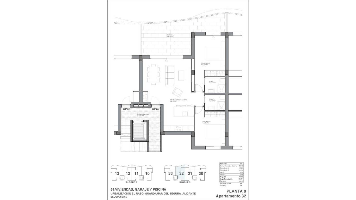 Nouvelle construction - Appartement - Guardamar del Segura - El Raso