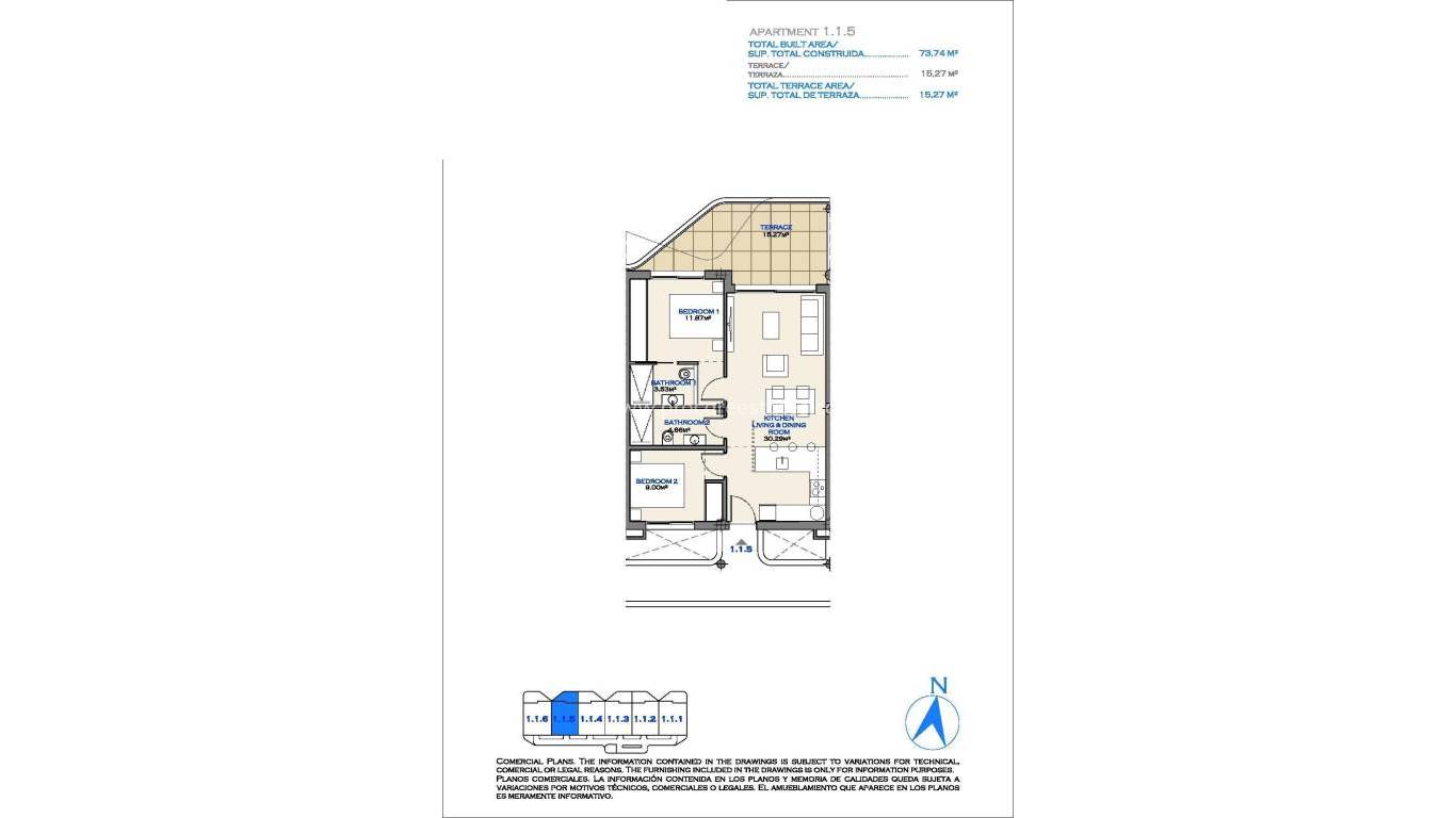 Nouvelle construction - Appartement - Los Alcázares - Serena Golf