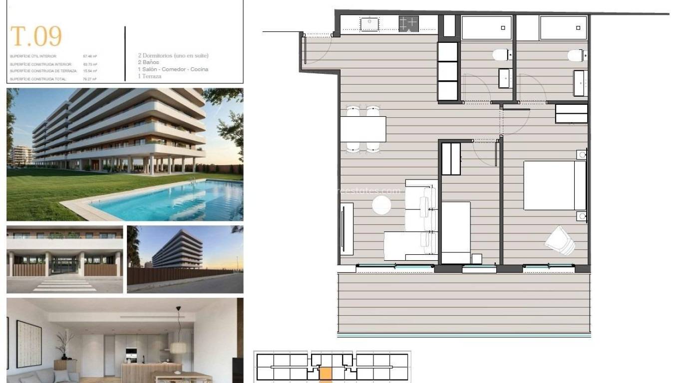 Nouvelle construction - Appartement - Moncofa - Playa de Moncofa