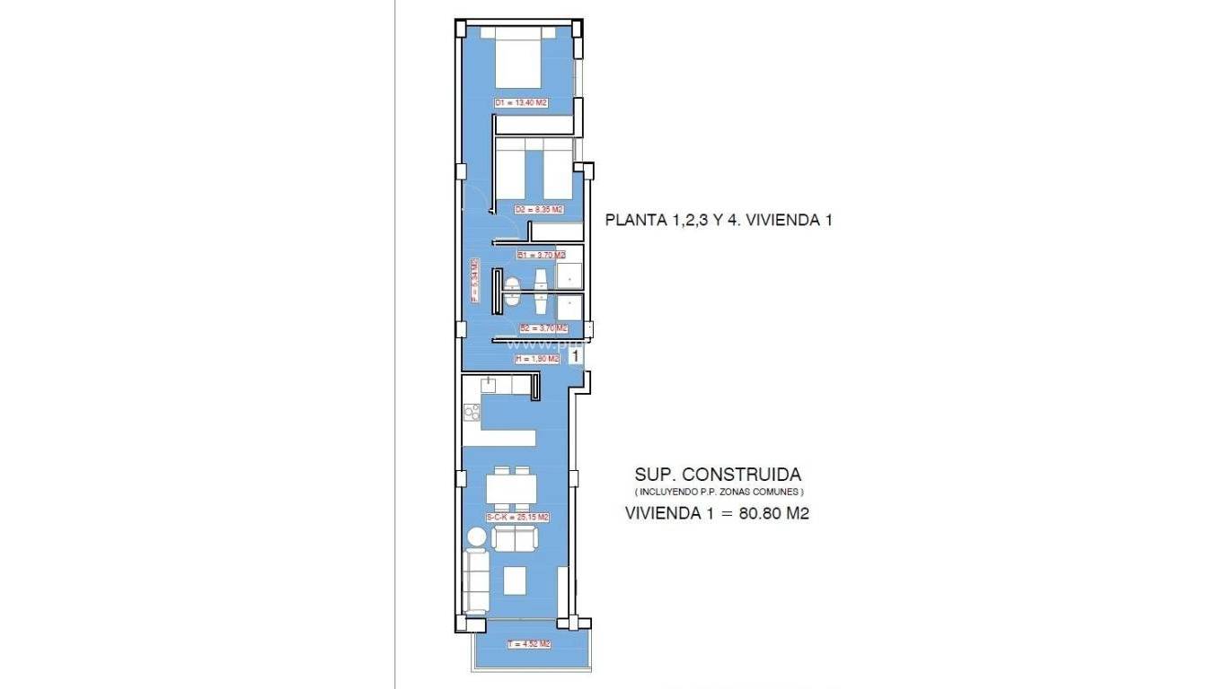 Nouvelle construction - Appartement - Torrevieja - Playa El Acequión