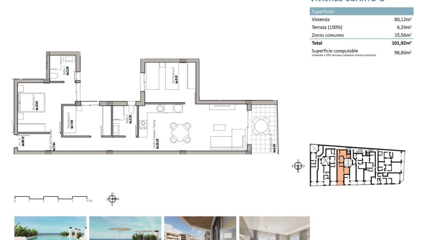 Nouvelle construction - Attique - Guardamar del Segura - Guardamar Center