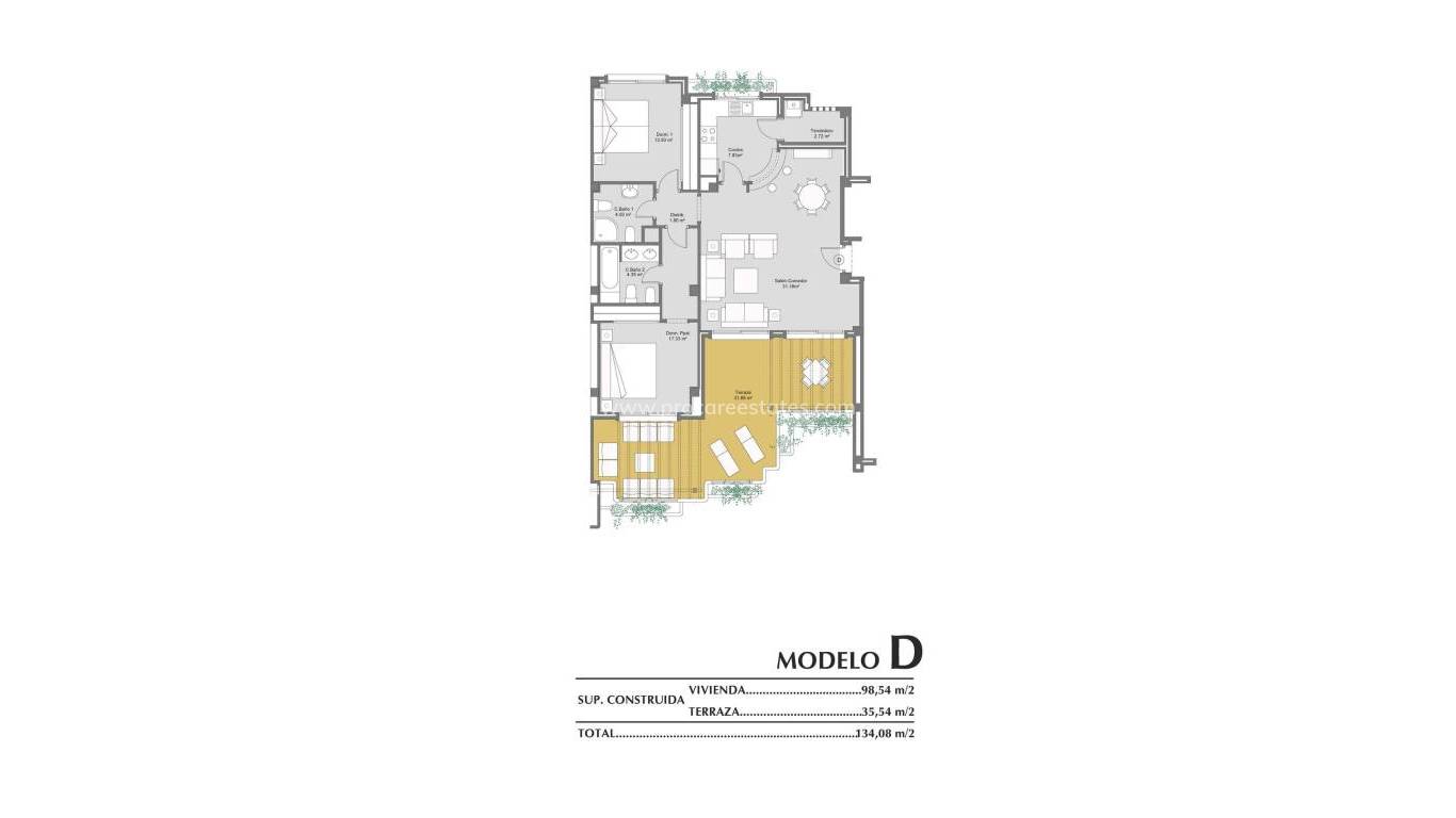 Nouvelle construction - Attique - Orihuela Costa - Lomas de Campoamor