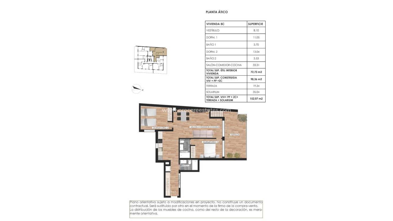 Nouvelle construction - Attique - Torrevieja - Parque de las Naciones