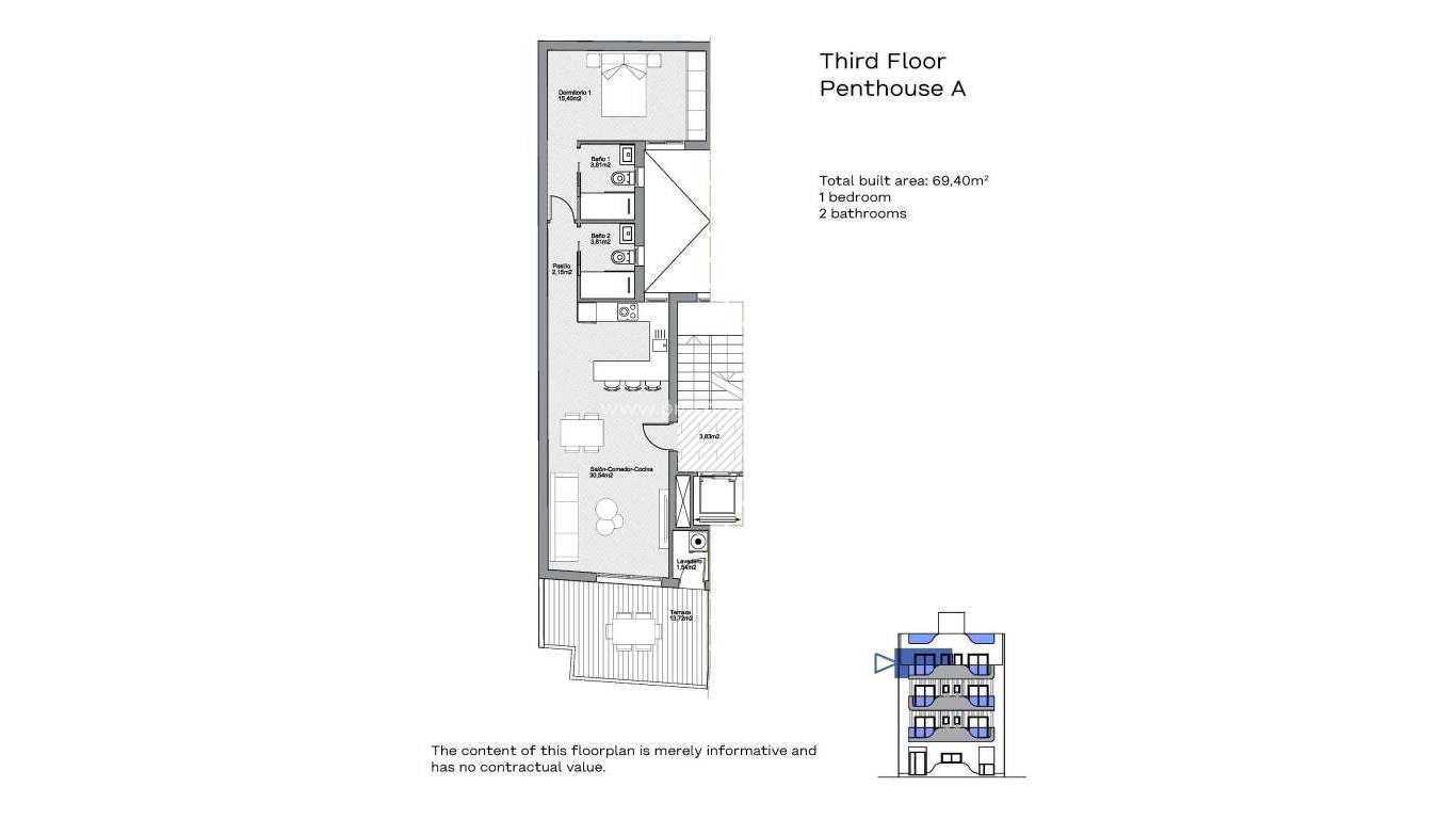 Nouvelle construction - Attique - Torrevieja - Torrevieja Center