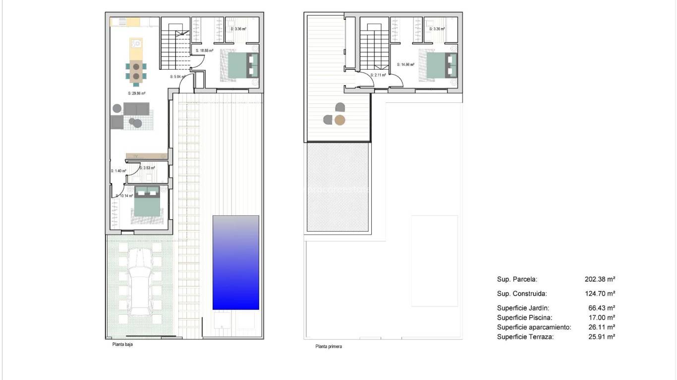 Nouvelle construction - Maison de ville - San Javier - Parque del doce