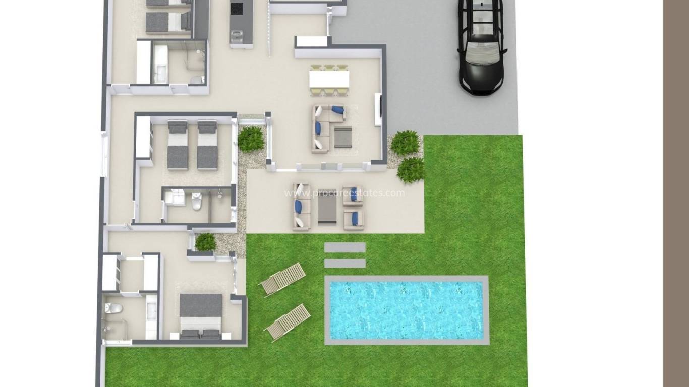 Nouvelle construction - Villa - Baños y Mendigo - Altaona Golf