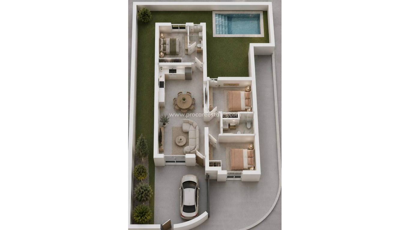 Nueva construcción  - Casa de pueblo - Mazarron - Country Club