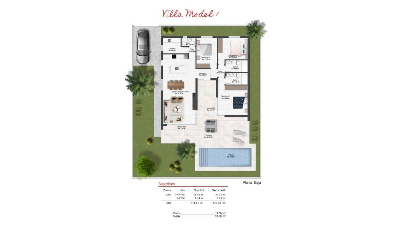Nueva construcción  - Villa - Baños y Mendigo - Altaona Golf