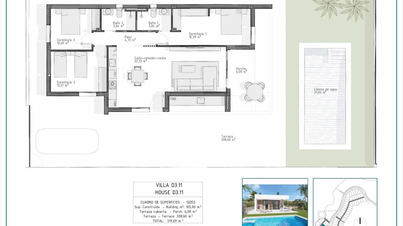Nueva construcción  - Villa - Vera - Pueblo Salinas